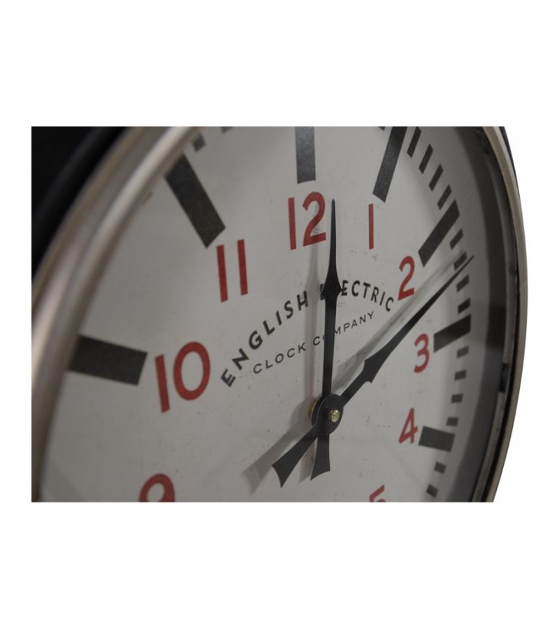  Metalen zwarte wandklok Aberdeen 51x12 cm